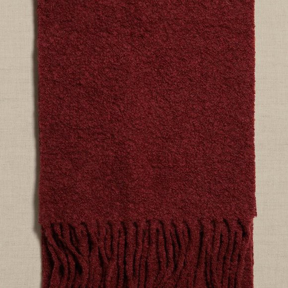 BANANA REPUBLIC ITALIAN BOUCLÉ SCARF - Picture 1 of 6